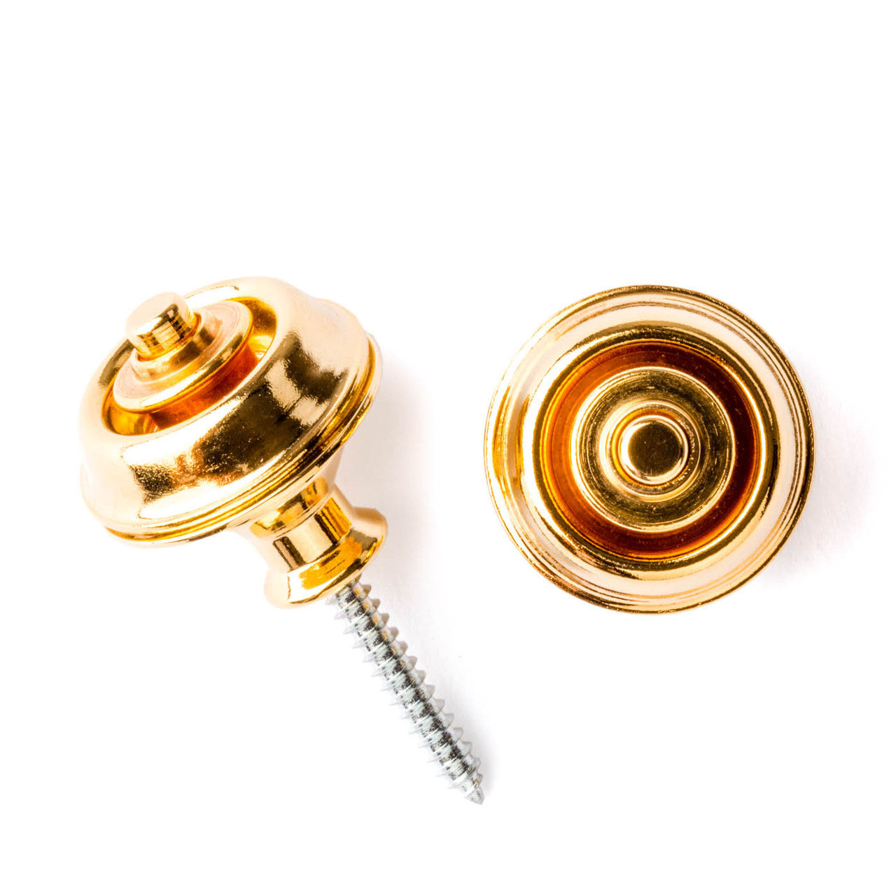 Dunlop Straplok Strap Retainers - Dual Design - Gold