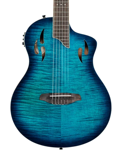 Ortega TourPlayer Deluxe - Flame Maple Blue