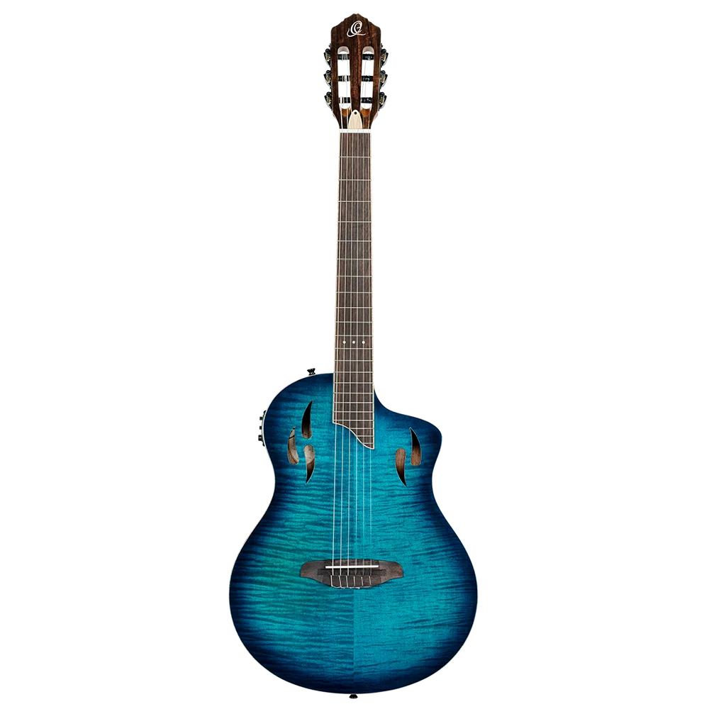 Ortega TourPlayer Deluxe - Flame Maple Blue