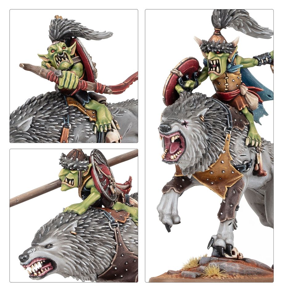 Gloomspite Gitz: Snarlboss & Wolfgit Retinue