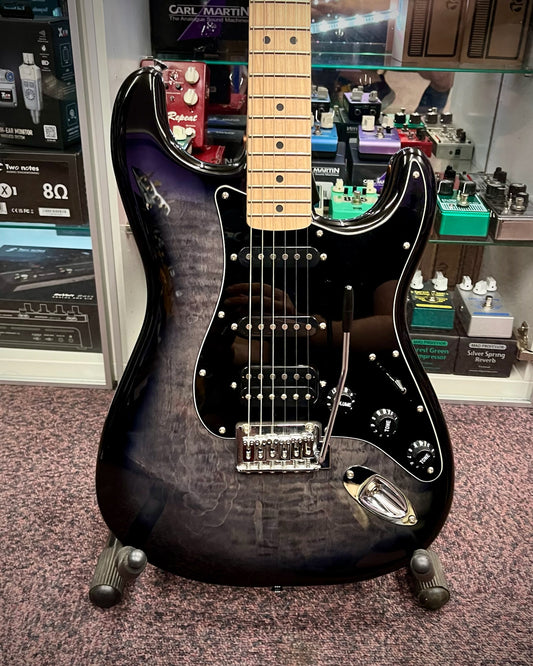 Squier HSS Stratocaster - Trans Black (#CYKJ22000234)