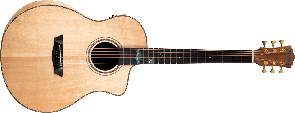 Washburn Bella Tono Allure SC56S Studio Cutaway - Gloss Natural