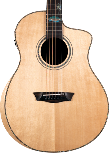 Washburn Bella Tono Allure SC56S Studio Cutaway - Gloss Natural