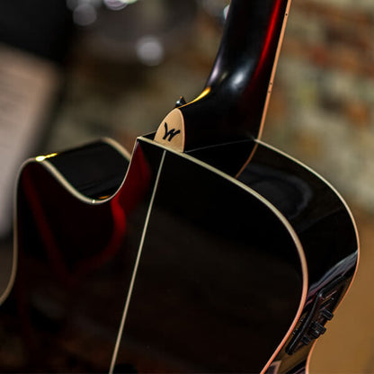 Washburn BURL ACE Deep Forest Grand Auditorium - Black Fade