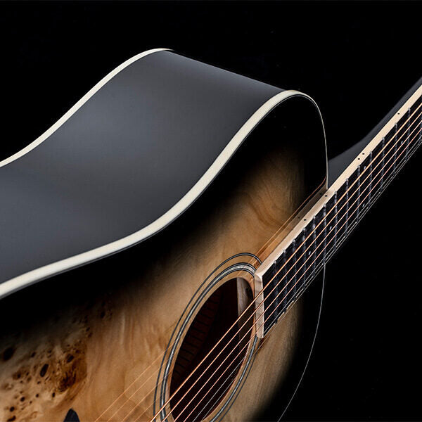 Washburn BURL D Deep Forest Dreadnought - Black Fade