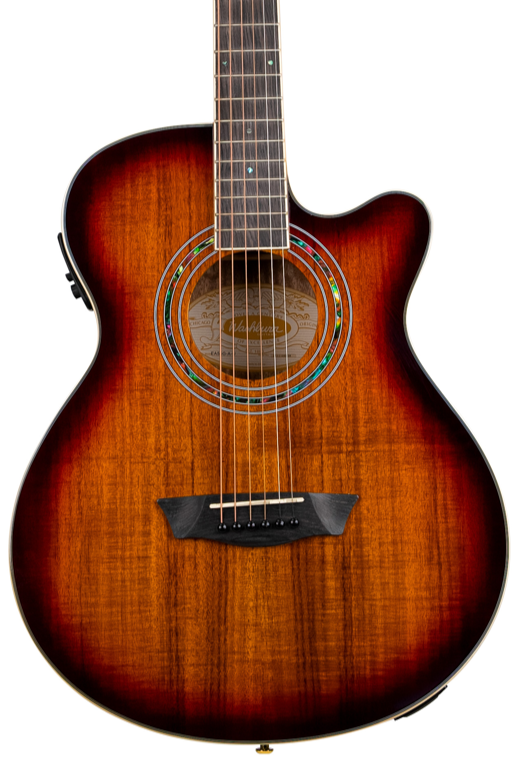 Washburn EA55G Festival Series Mini Jumbo Cutaway - Koa Burst