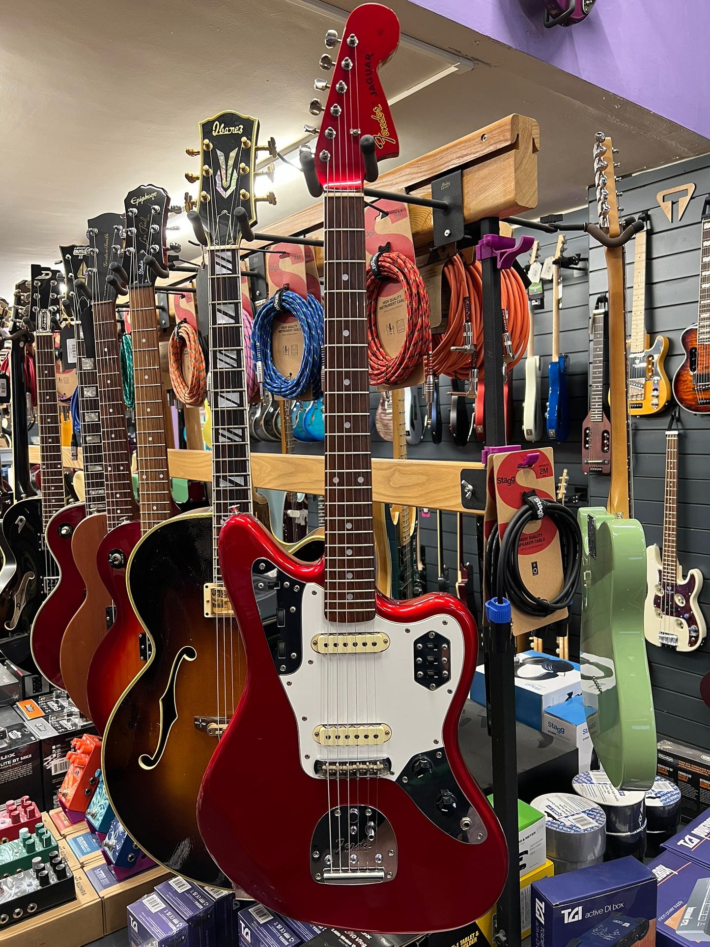 Fender MIJ JG-66 Jaguar - Candy Apple Red