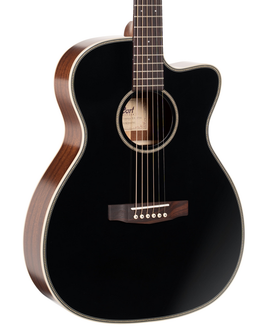 Cort Essence Concert - Black Top Semi-Gloss