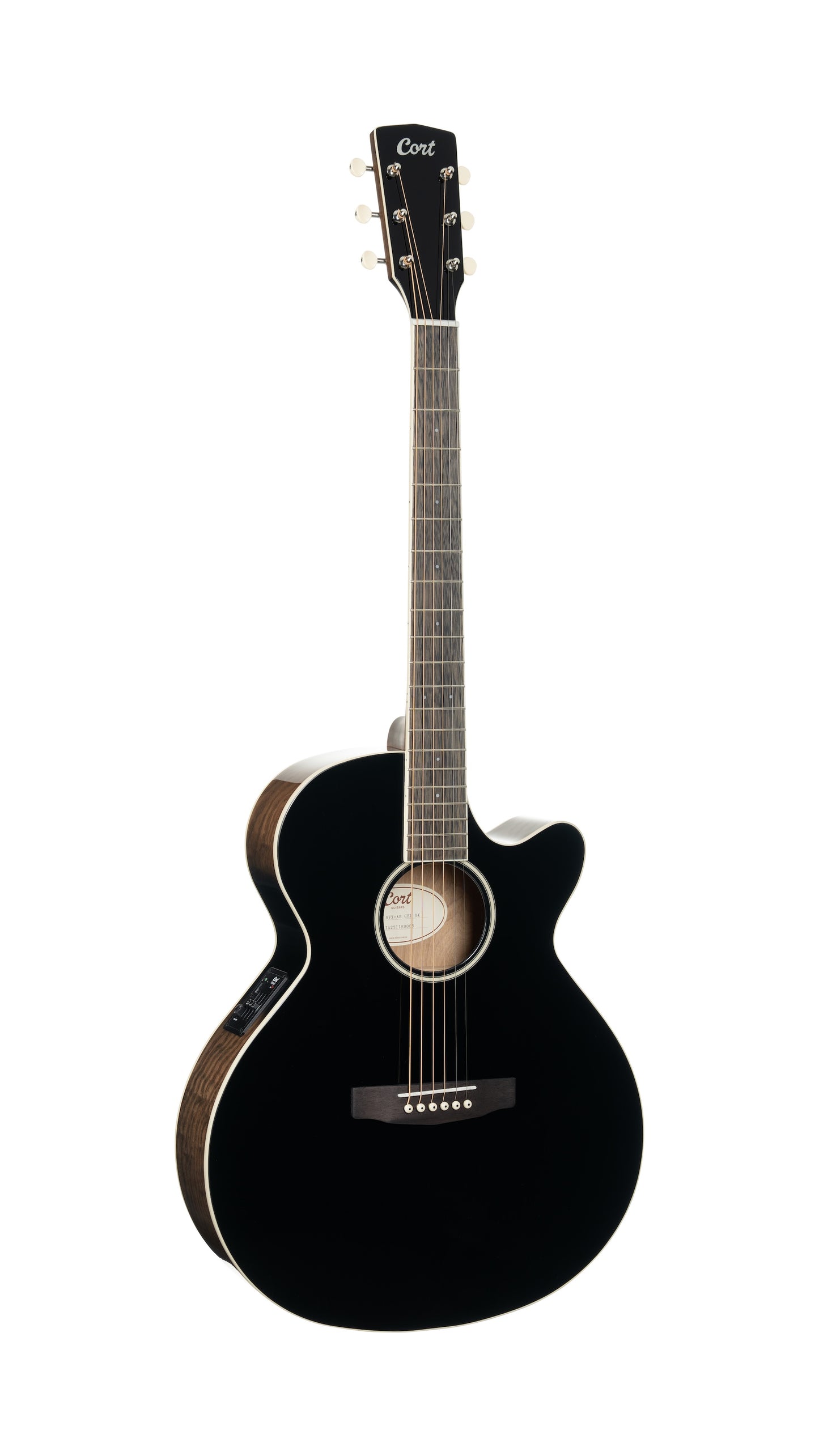 Cort Exotic SFX Ash Burl - Black