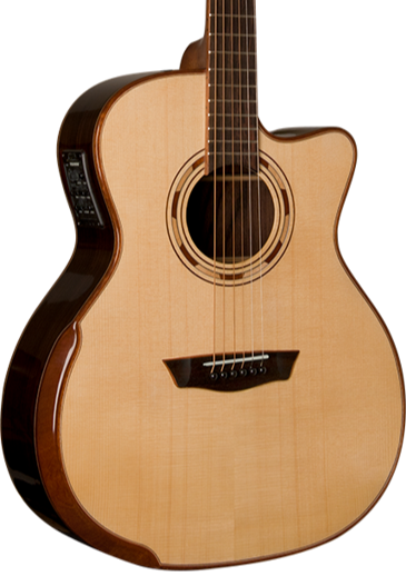 Washburn G25SCE Comfort Deluxe 25 Series Grand Auditorium Cutaway - Natural