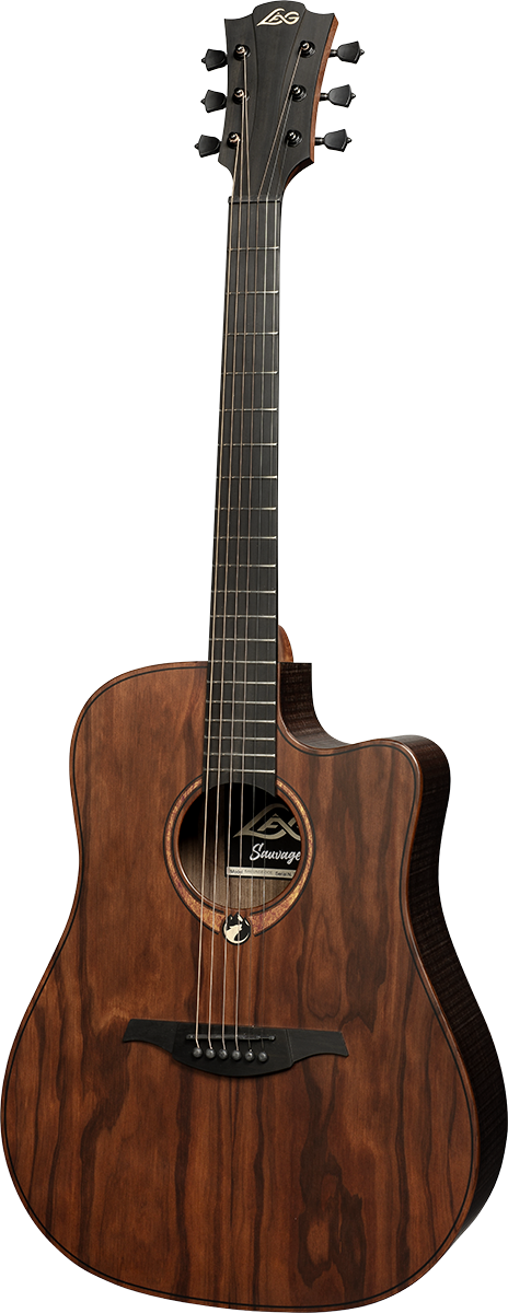 LAG Sauvage Dreadnought Cutaway Electro