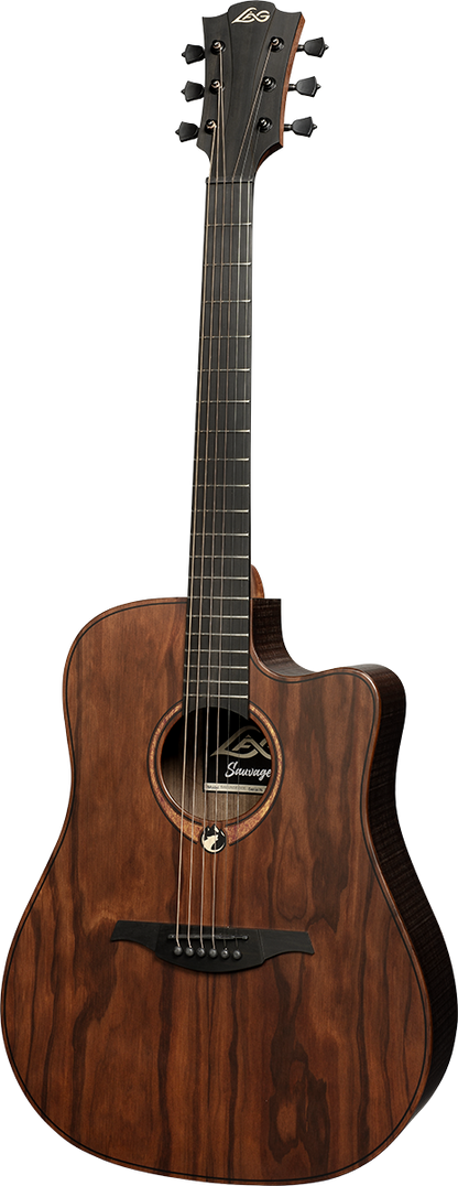 LAG Sauvage Dreadnought Cutaway Electro