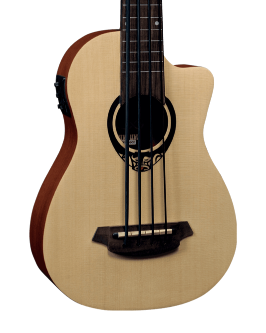 LAG Mini Fretless Cutaway Electro Bass w/ Case