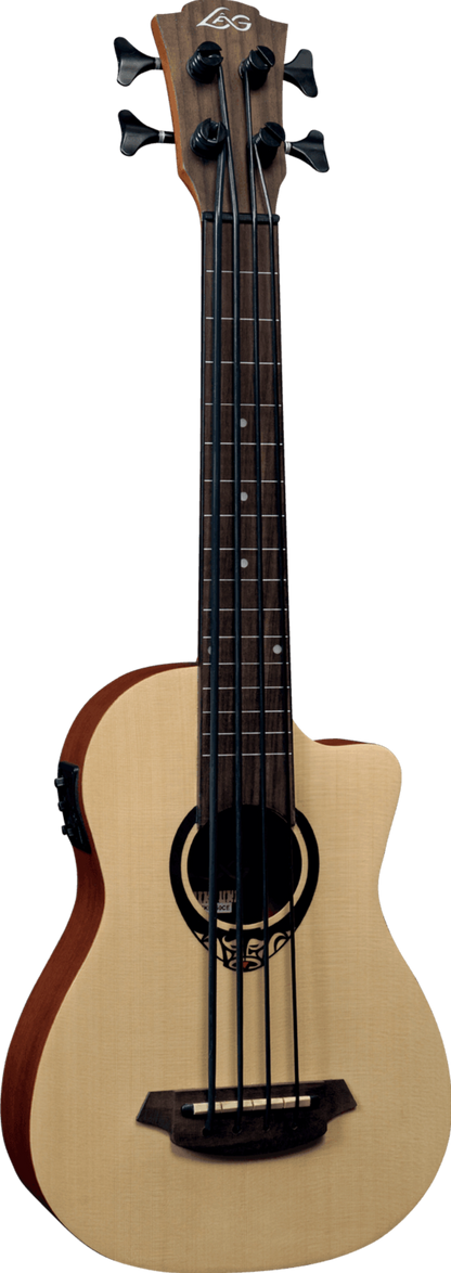 LAG Mini Fretless Cutaway Electro Bass w/ Case