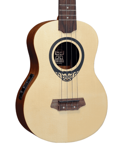 LAG Tenor Slim Arched Back Ukulele w/ Case - Natural