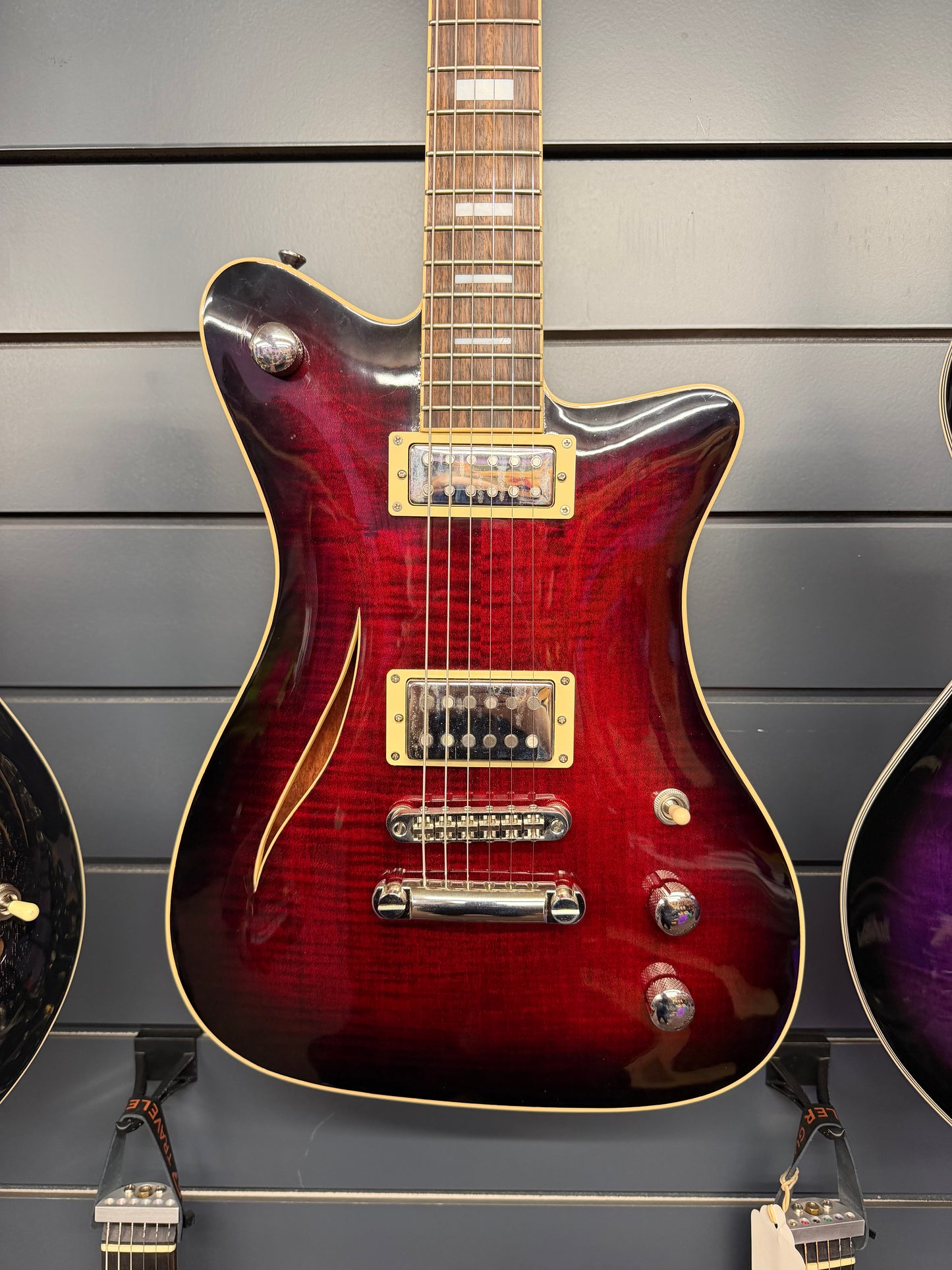 DLP Semi-Hollow - Dark Red Burst