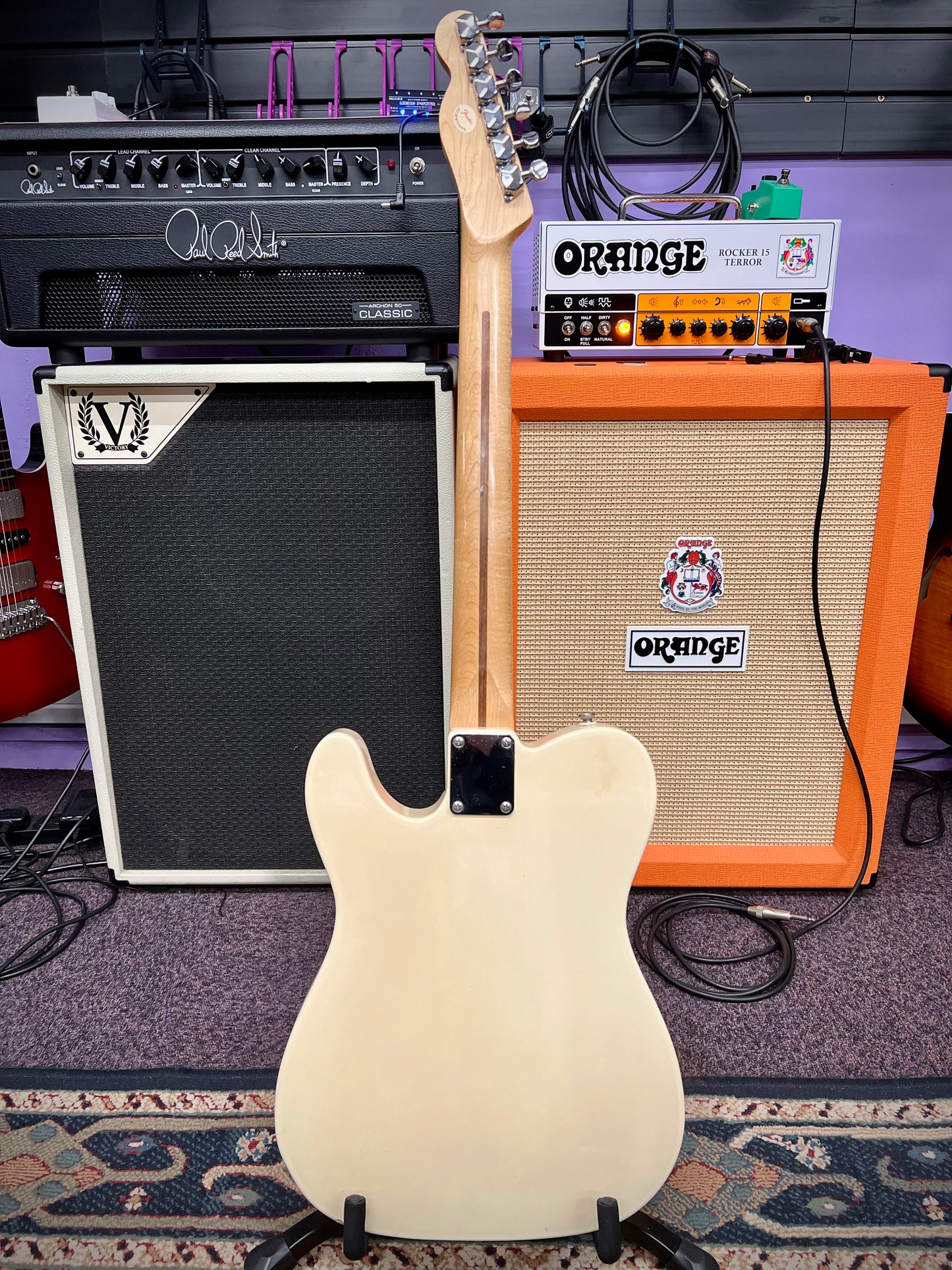 Fender MIM Standard Telecaster 'Trevorcaster' - Olympic White