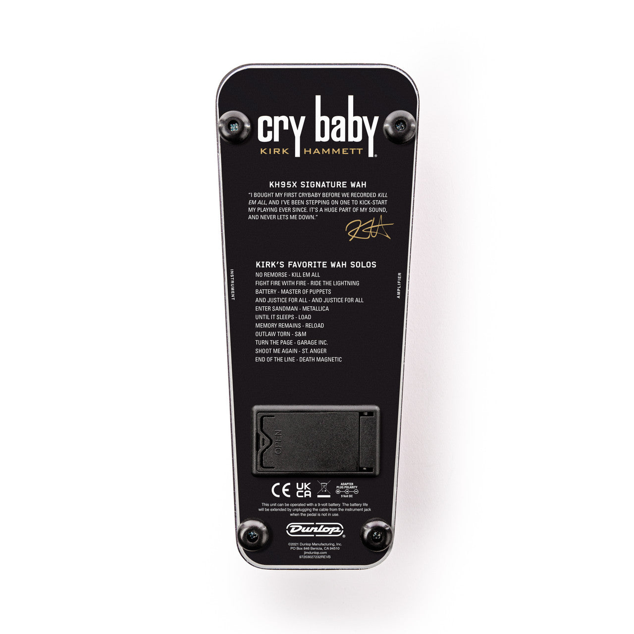 KH95X KIRK HAMMETT COLLECTION CRY BABY® WAH