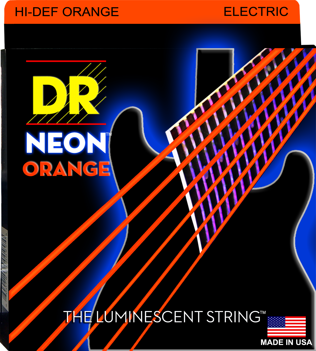DR Neon Strings - Electric - 09-42 - Orange