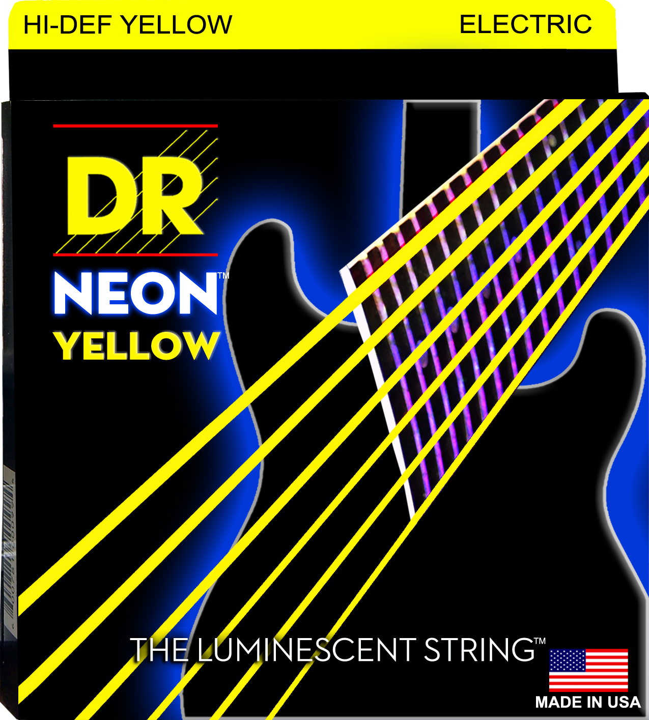 DR Neon Strings - Electric - 11-50 - Yellow