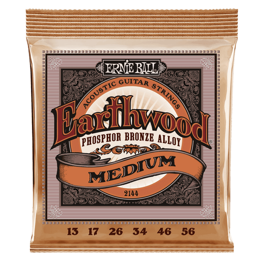 Ernie Ball Earthwood Medium Phosphor Bronze Acoustic Guitar Strings - 13-56