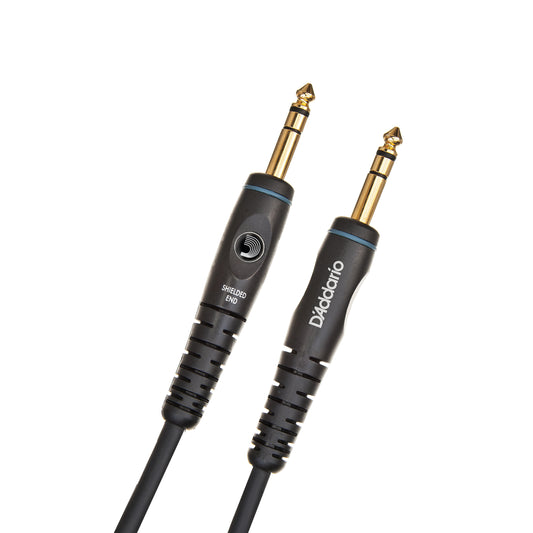 D'Addario Custom Series Instrument Cable, Stereo, 10ft