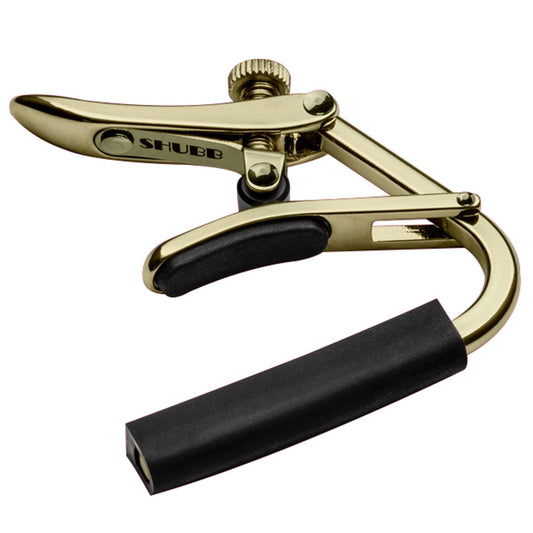 Shubb 'Capo Royale' Steel String Guitar Capo - Gold