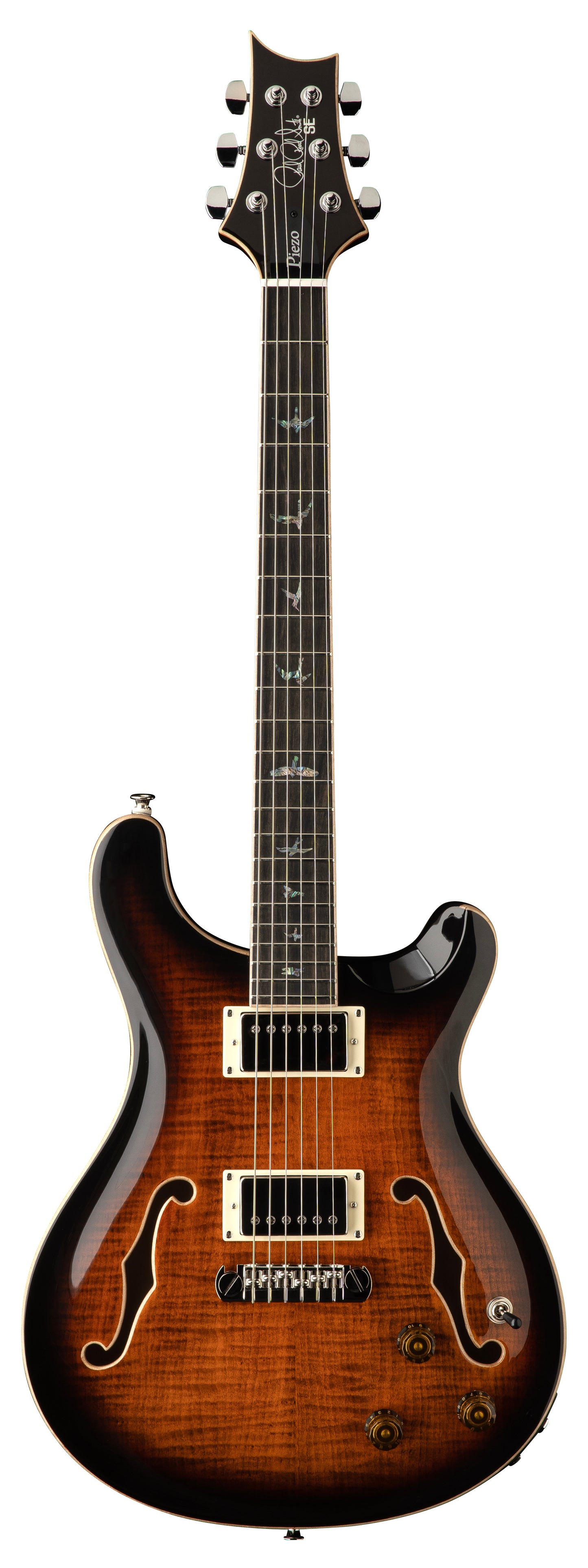 PRS SE Hollowbody II Piezo - Orange Tiger Smokeburst