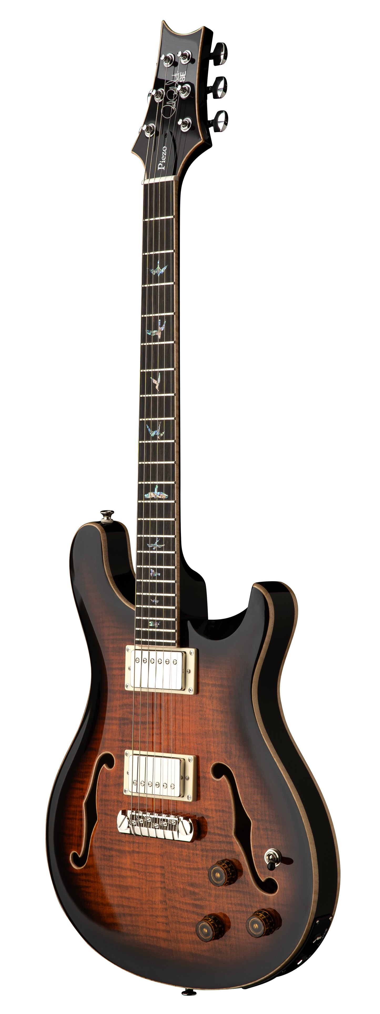 PRS SE Hollowbody II Piezo - Orange Tiger Smokeburst