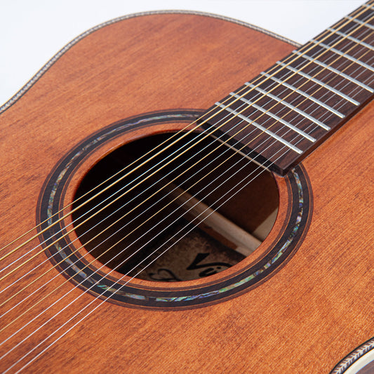 Vintage 'Fret Dancer' 12-String Acoustic Guitar ~ Aged Open Pore