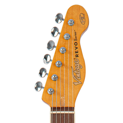 Vintage REVO Series Trio Electric Guitar - Green/Yellow Burst