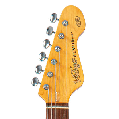 Vintage REVO Series 'Colt' HS Duo Electric Guitar - Boulevard Black