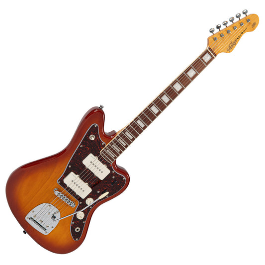 Vintage REVO Series 'Surfmaster 90' Guitar ~ Amberburst