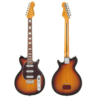 Vintage REVO Series 'Vision' Electric Guitar - Two Tone Sunburst