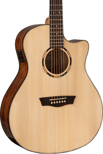 Washburn O10SCE Woodline 10 Series Orchestra Cutaway - Natural
