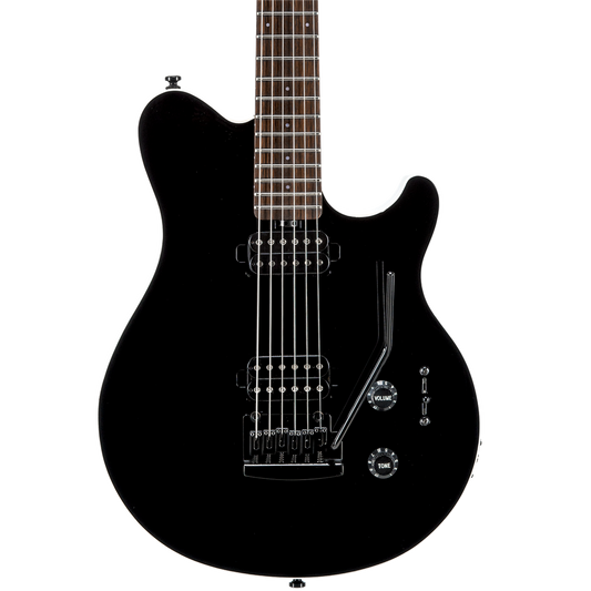 Sterling by Music Man Sub Axis - Black w/ White Binding