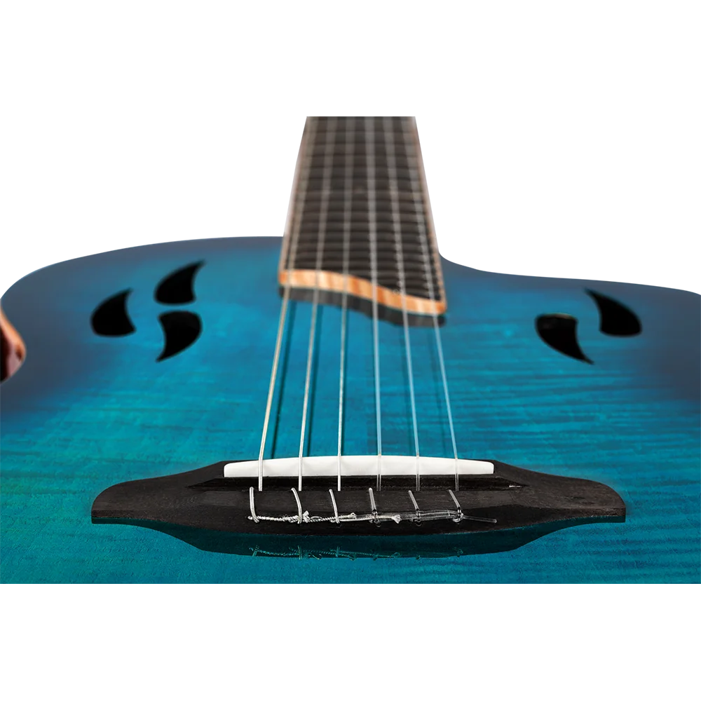 Ortega TourPlayer Deluxe - Flame Maple Blue