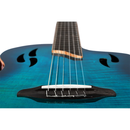 Ortega TourPlayer Deluxe - Flame Maple Blue
