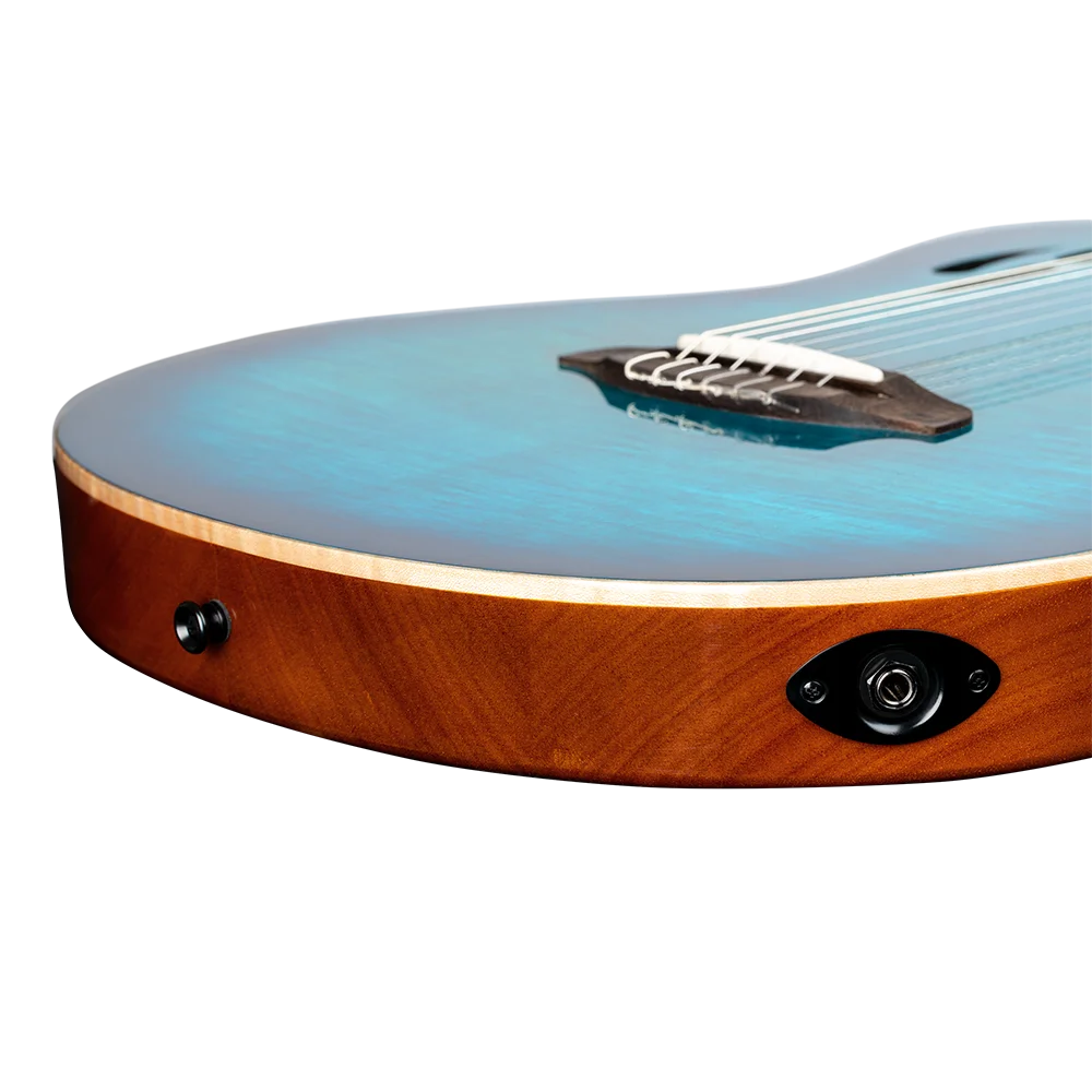 Ortega TourPlayer Deluxe - Flame Maple Blue