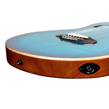 Ortega TourPlayer Deluxe - Flame Maple Blue
