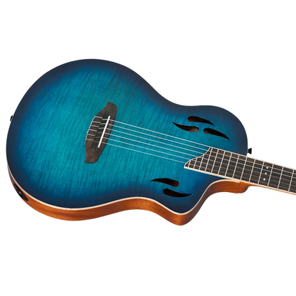 Ortega TourPlayer Deluxe - Flame Maple Blue