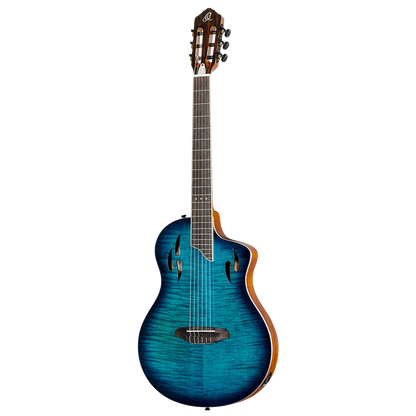 Ortega TourPlayer Deluxe - Flame Maple Blue