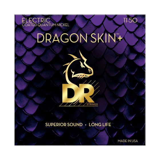 DR Dragon Skin+ Quantum Nickel Electric Guitar Strings - Heavy - 11-50