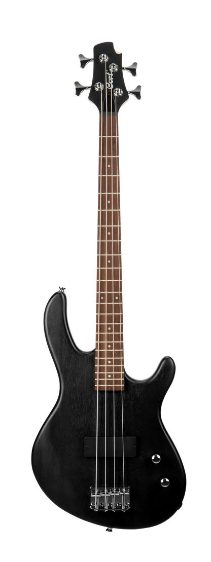 Cort Action Junior Short Scale Bass - Open Pore Black