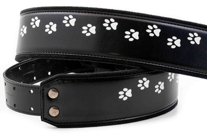 RightOn Mojo Collection Cat Guitar Strap - Black