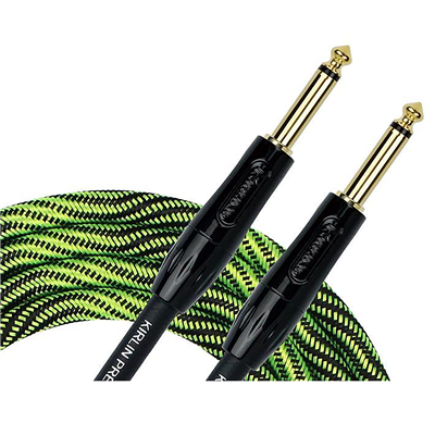 Kirlin Premium Wave Fabric Cable, Straight-Straight, Green - 10ft