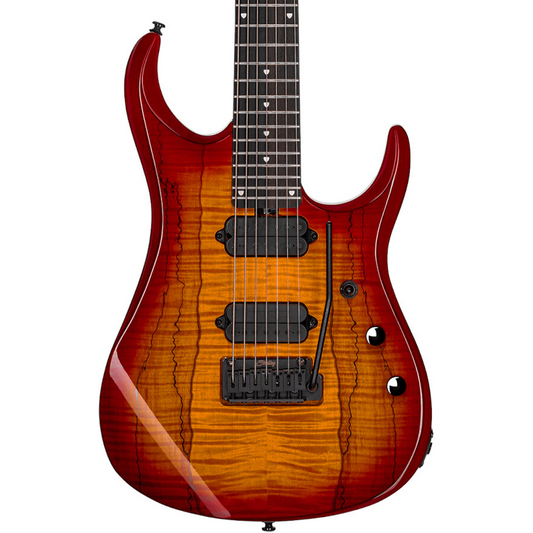 Sterling by Music Man JP15 7 Dimarzio - Blood Orange Burst