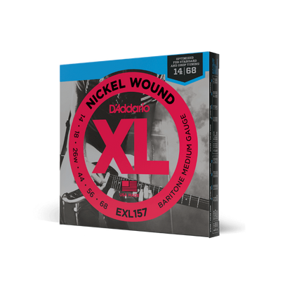 D'Addario EXL157 14-68 Medium Baritone Nickel Wound Electric Guitar Strings