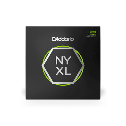 D'Addario NYXL Bass Strings, Regular Light Top/Medium Bottom, Long Scale 45-105