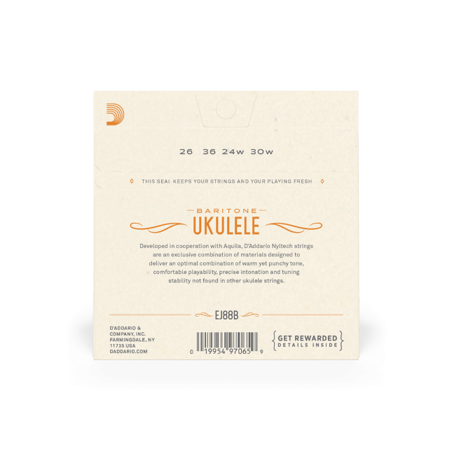 D’Addario Nyltech Ukulele Strings - Baritone EJ88B